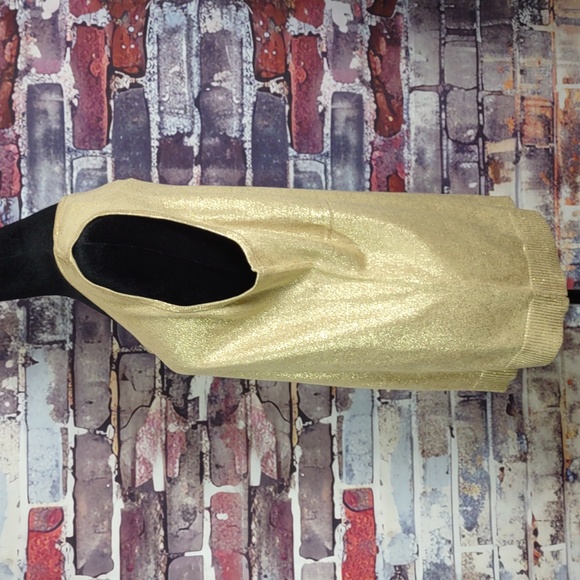 Chico's "Felicia" Gold Foil Tank Sweater - Picture 4 of 8
